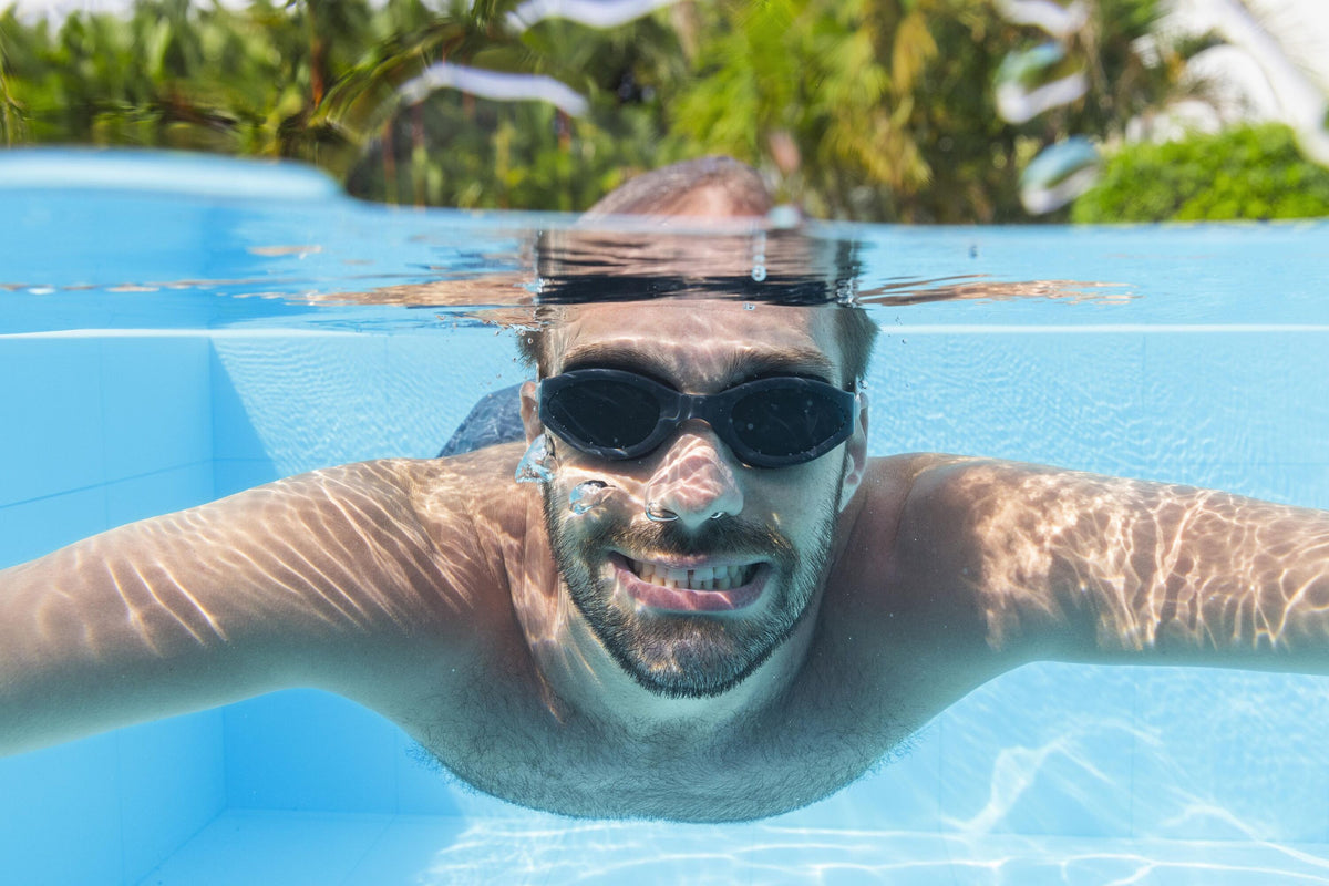 Bestway Hydro-Swim IX-1400 3 Pieces Adult Swim Goggles with Adjustable Strap, Anti-Fog & UV Protection