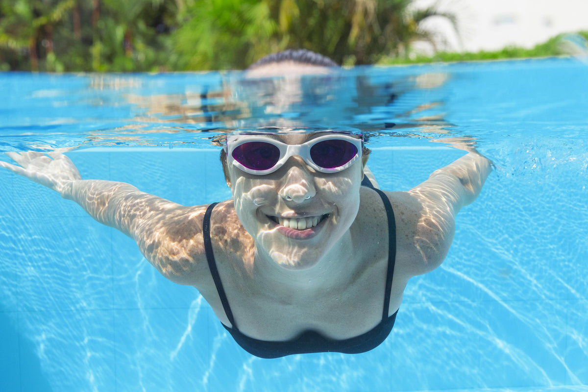 Bestway Hydro-Swim IX-1400 3 Pieces Adult Swim Goggles with Adjustable Strap, Anti-Fog & UV Protection