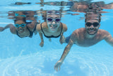 Bestway Hydro-Swim IX-1400 3 Pieces Adult Swim Goggles with Adjustable Strap, Anti-Fog & UV Protection