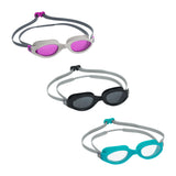 Bestway Hydro-Swim IX-1400 3 Pieces Adult Swim Goggles with Adjustable Strap, Anti-Fog & UV Protection