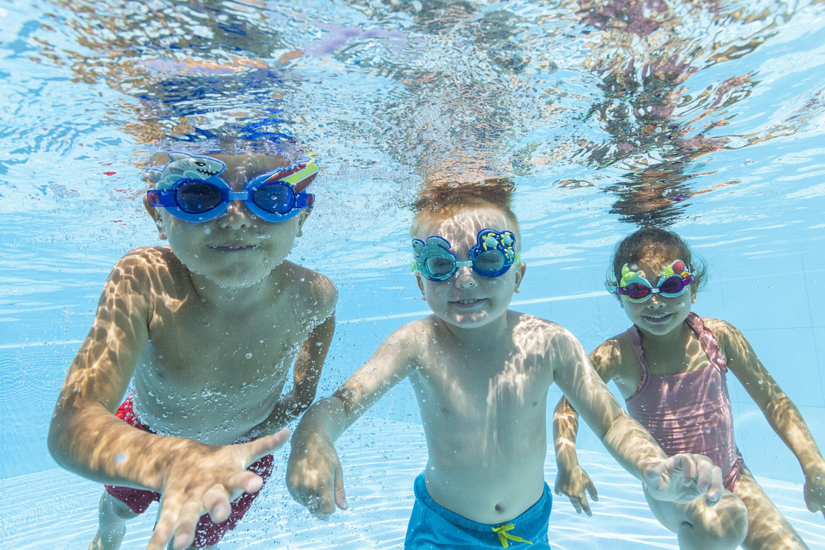 Bestway Character Swim Goggles Kids Adjustable, UV-Protective and Fun Designs Assortment