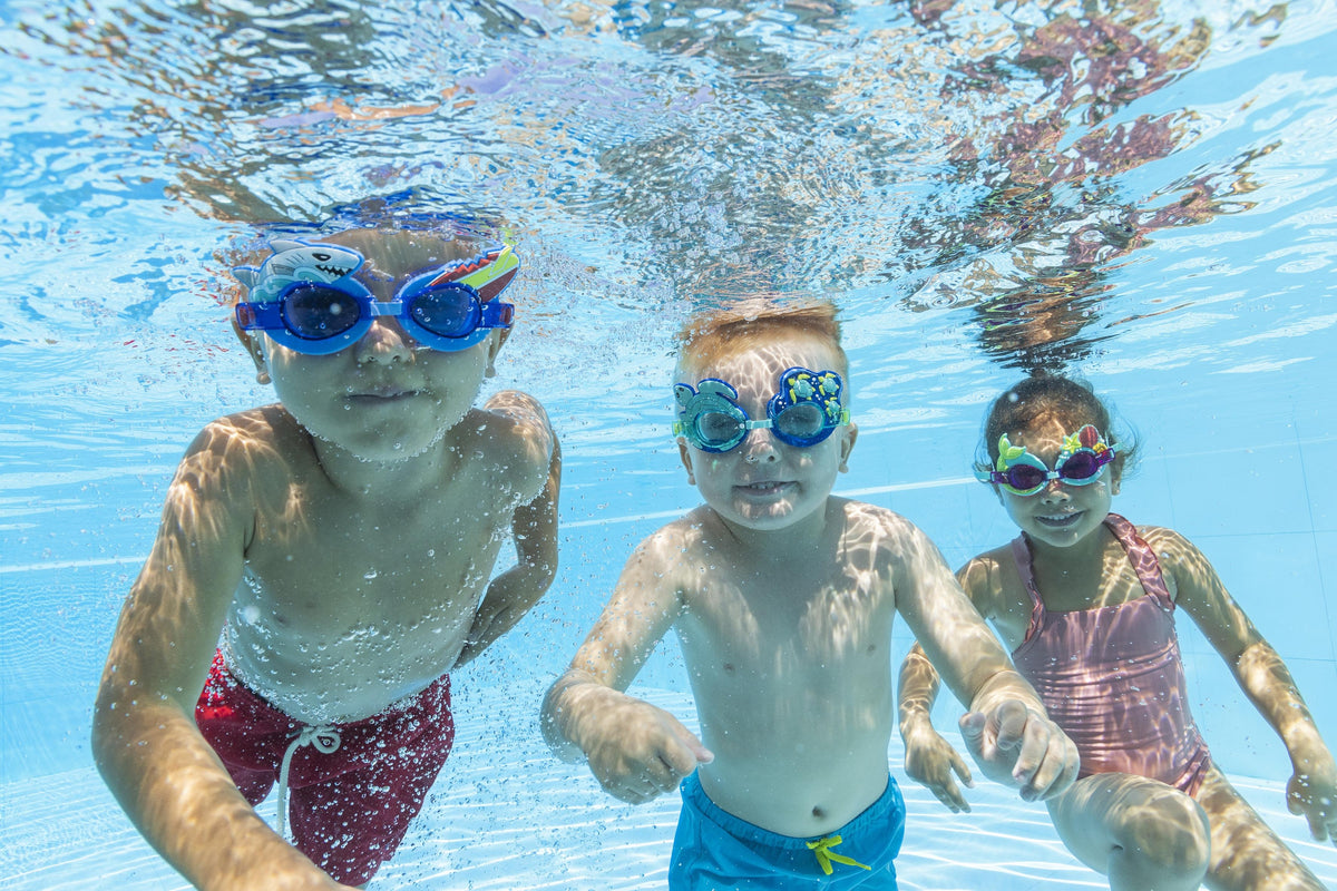 Bestway Character Swim Goggles Kids Adjustable, UV-Protective and Fun Designs Assortment