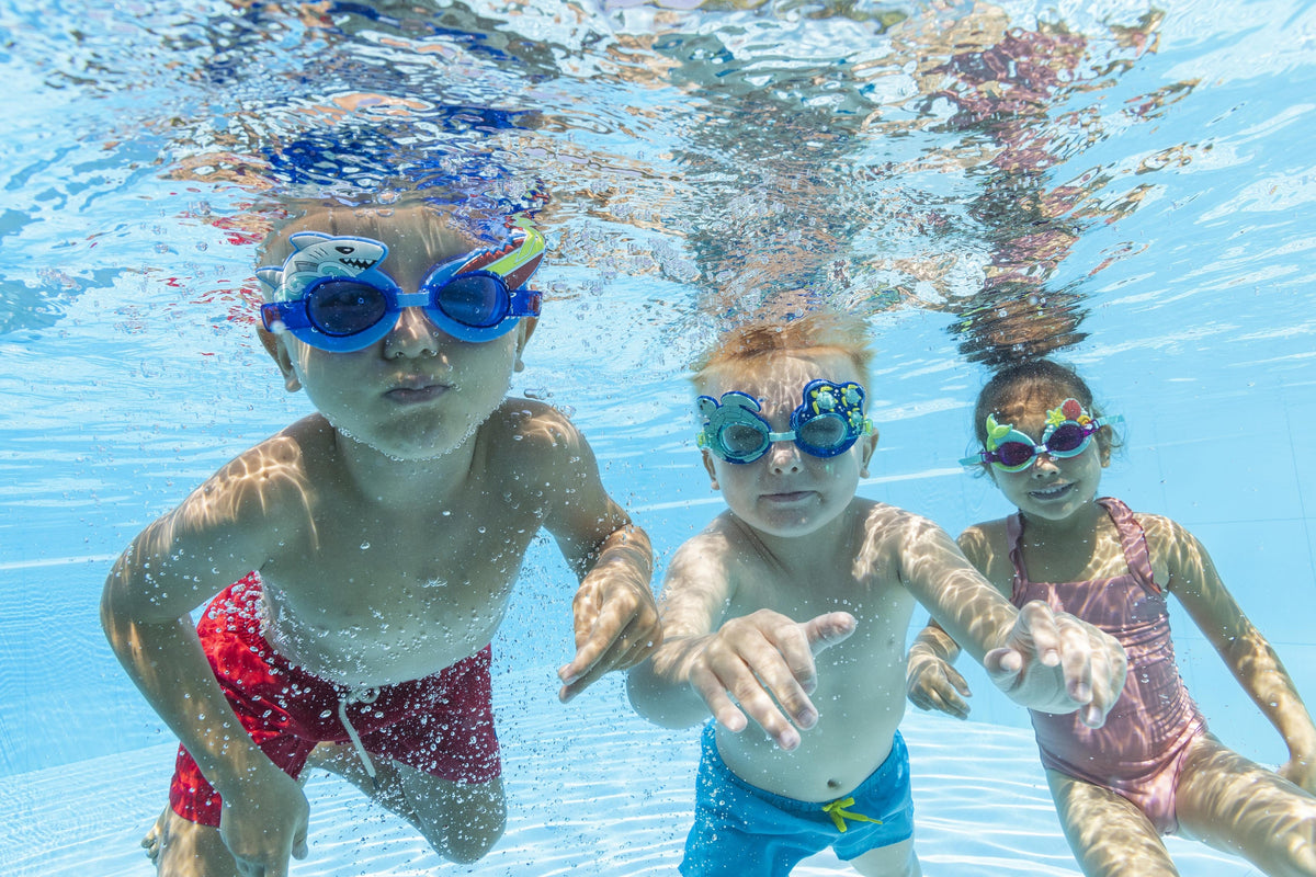 Bestway Character Swim Goggles Kids Adjustable, UV-Protective and Fun Designs Assortment