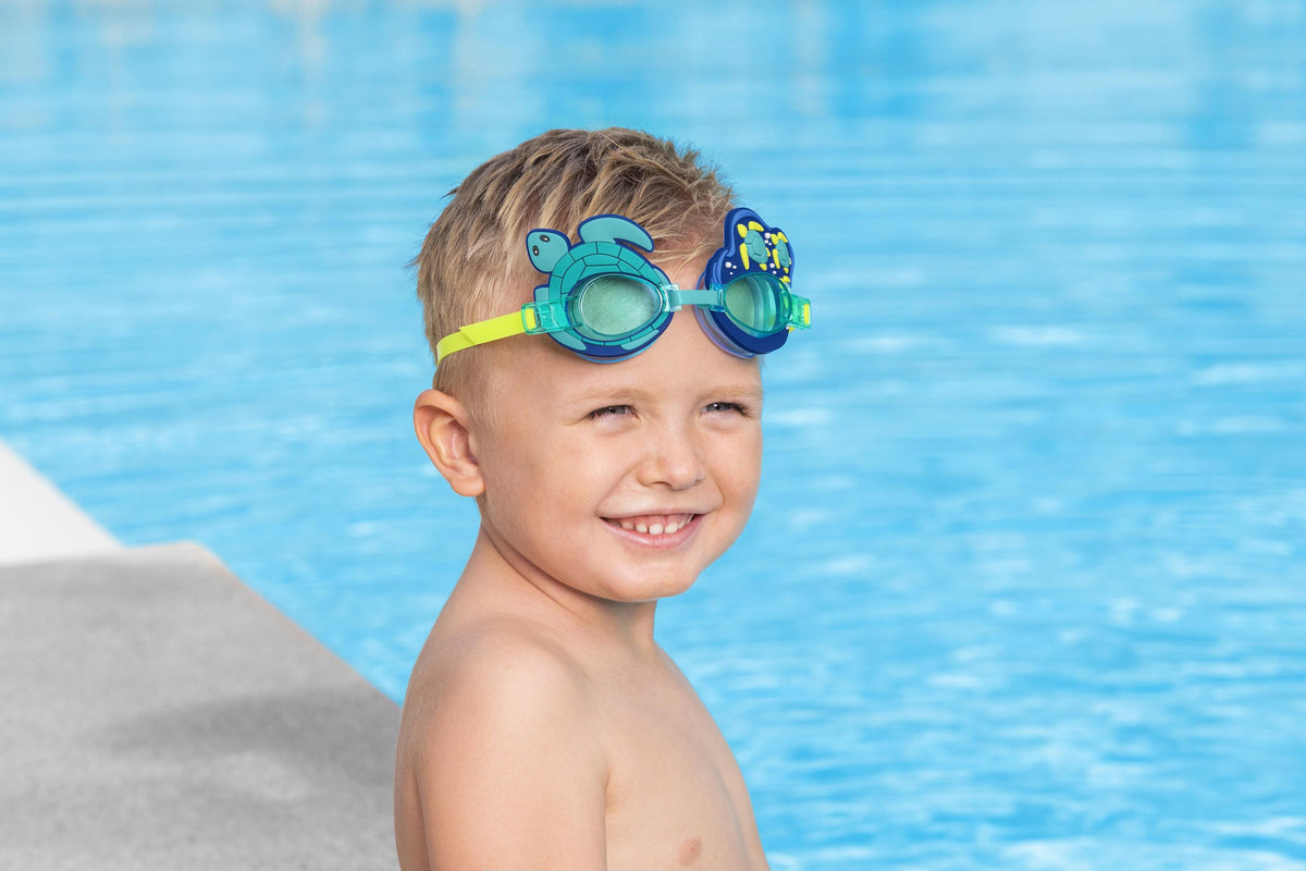 Bestway Character Swim Goggles Kids Adjustable, UV-Protective and Fun Designs Assortment
