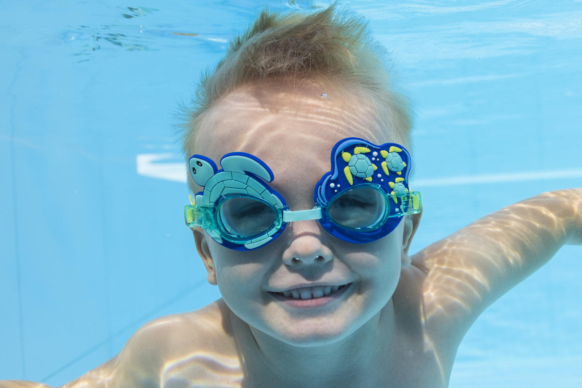 Bestway Character Swim Goggles Kids Adjustable, UV-Protective and Fun Designs Assortment