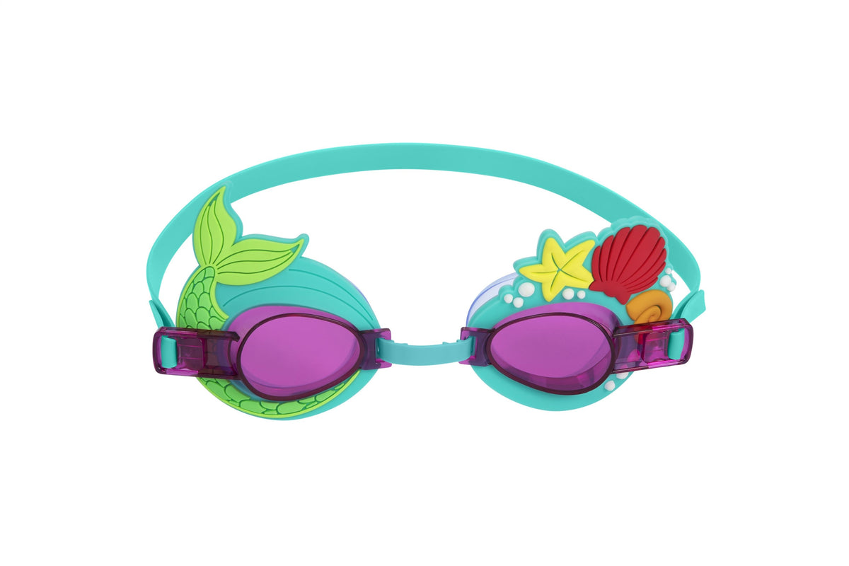 Bestway Character Swim Goggles Kids Adjustable, UV-Protective and Fun Designs Assortment