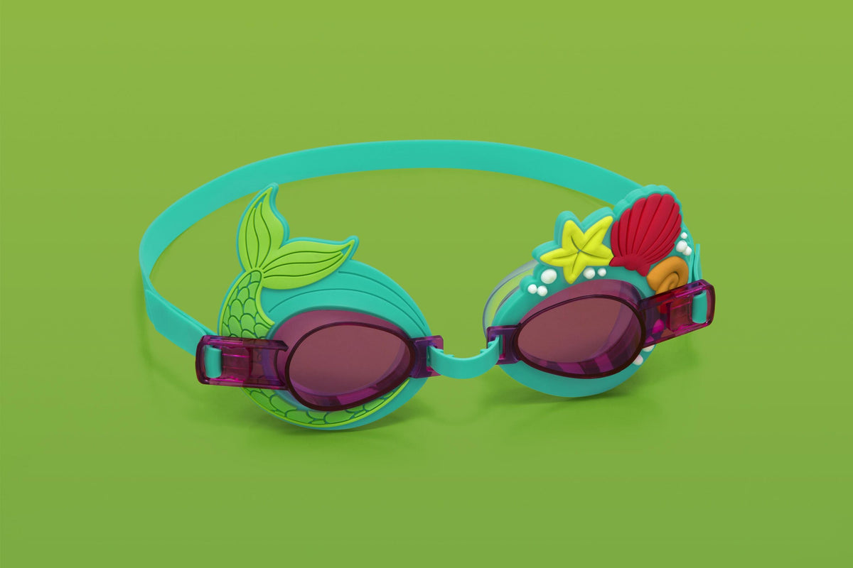 Bestway Character Swim Goggles Kids Adjustable, UV-Protective and Fun Designs Assortment