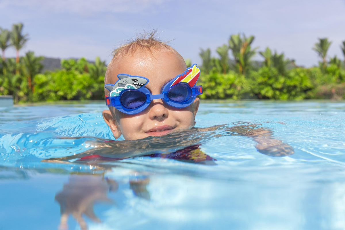 Bestway Character Swim Goggles Kids Adjustable, UV-Protective and Fun Designs Assortment