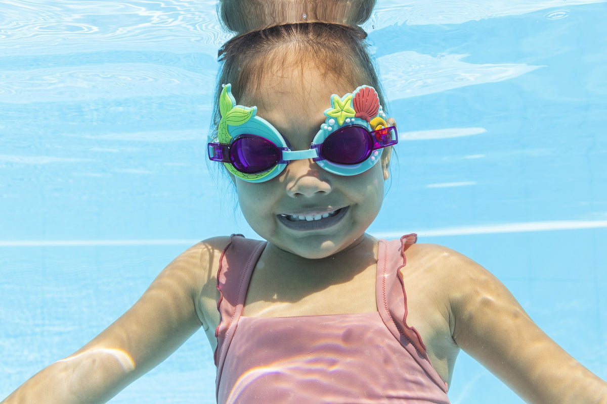 Bestway Character Swim Goggles Kids Adjustable, UV-Protective and Fun Designs Assortment