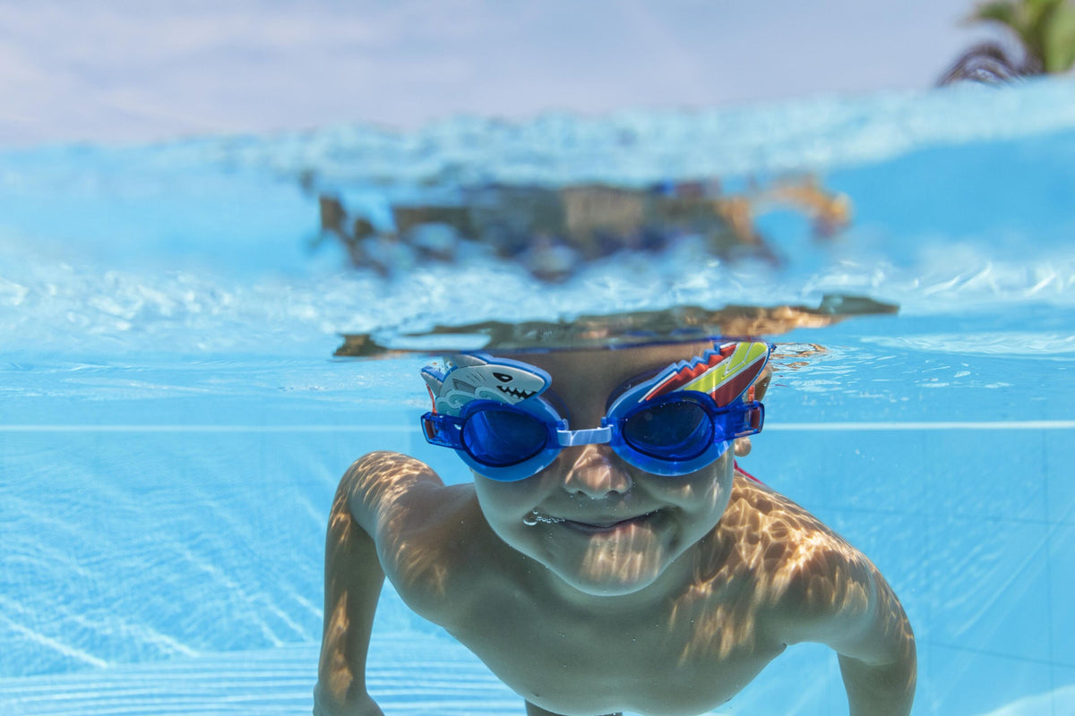 Bestway Character Swim Goggles Kids Adjustable, UV-Protective and Fun Designs Assortment