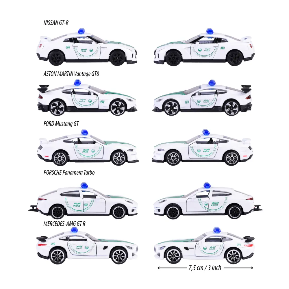 Dubai Police Majorette 5 Pieces Giftpack