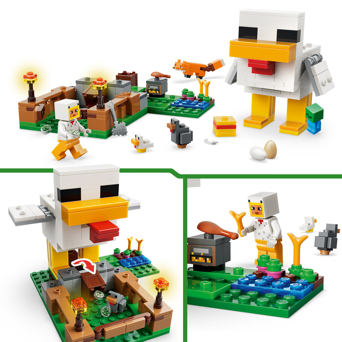 Lego Minecraft Chicken Farm Building Set 21585
