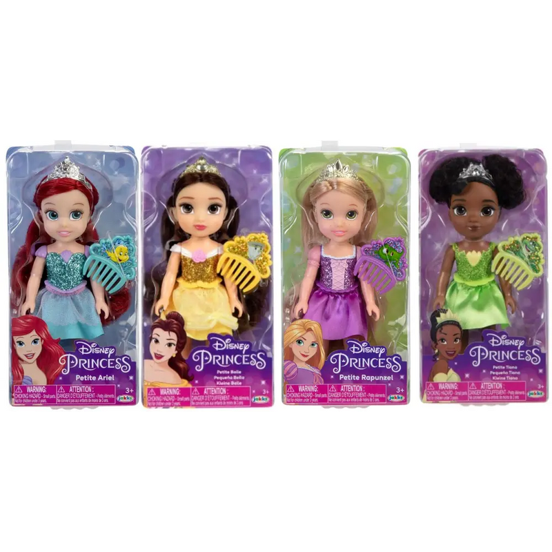 Disney Princess Petite 6Inch Dolls Glitter Bodice Assortment 1-piece