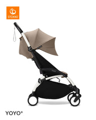 Stokke YOYO³ Stroller White Frame 6+ Bundle - Taupe