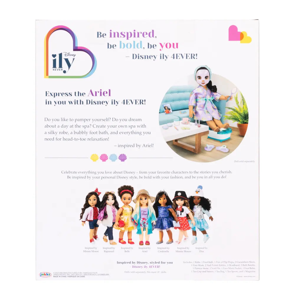 Disney ILY Ariel Inspired Deluxe Accessory Pack Spa Set