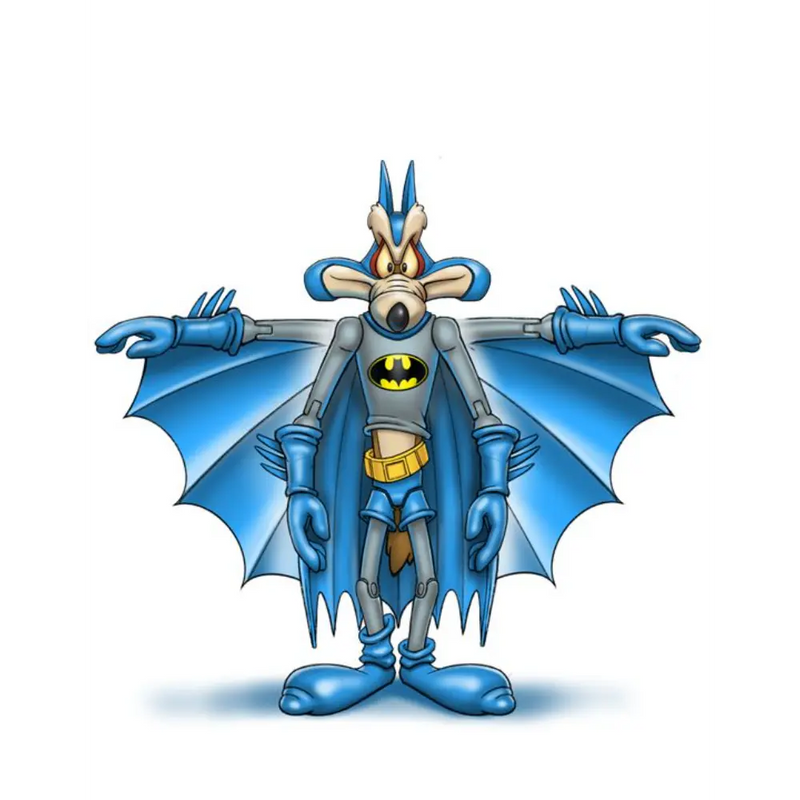 Warner Bros Mashup Figure Coyote as Batman 6 Inch