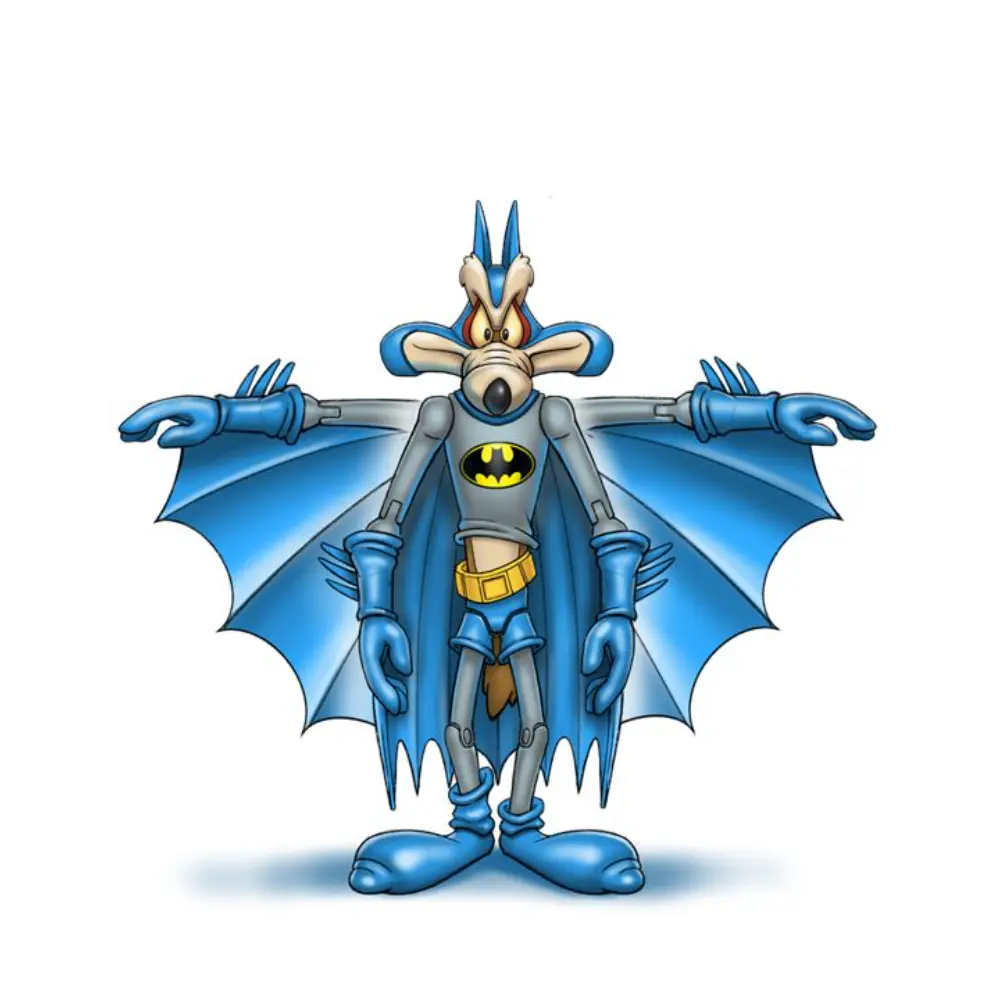 Warner Bros Mashup Figure Coyote as Batman 6Inch