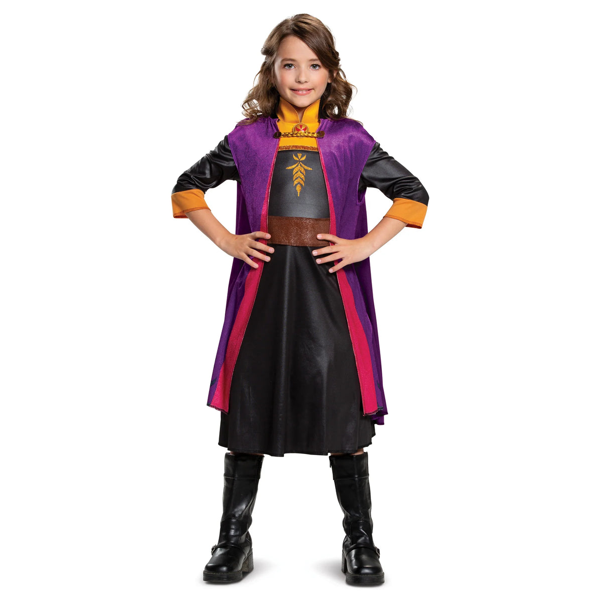 Disney Frozen Anna Classic Costume for Girls Princess Fancy Dress Outfit, 7–8 Years