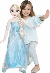 Disney Frozen Playdate Elsa Doll Articulated Figure with Evening Dress and Hair Accessories  32 Inches