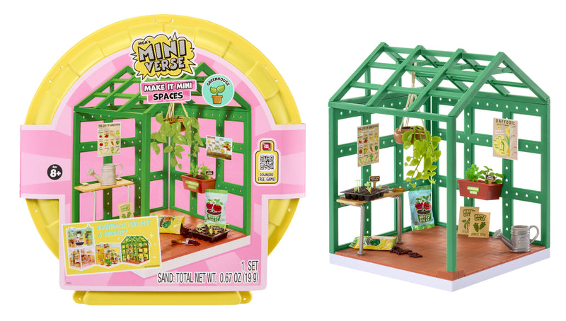 Miniverse Spaces Starter Pack Greenhouse Collectible Playset for Kids