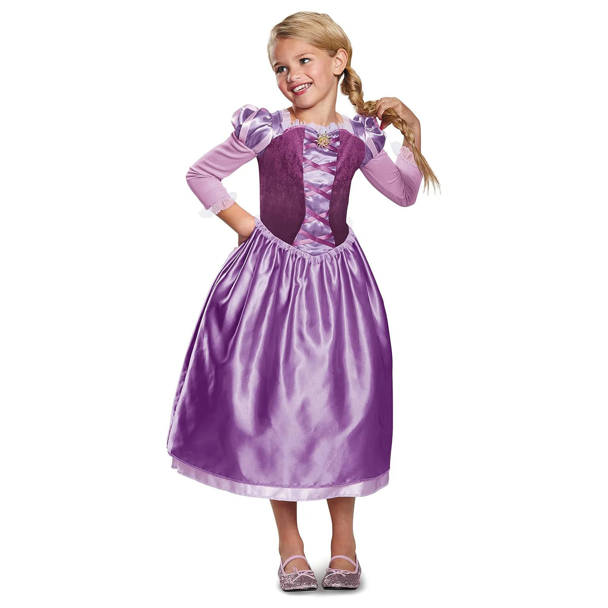 Disney Princess Rapunzel Classic Costume Dress for Girls Size L
