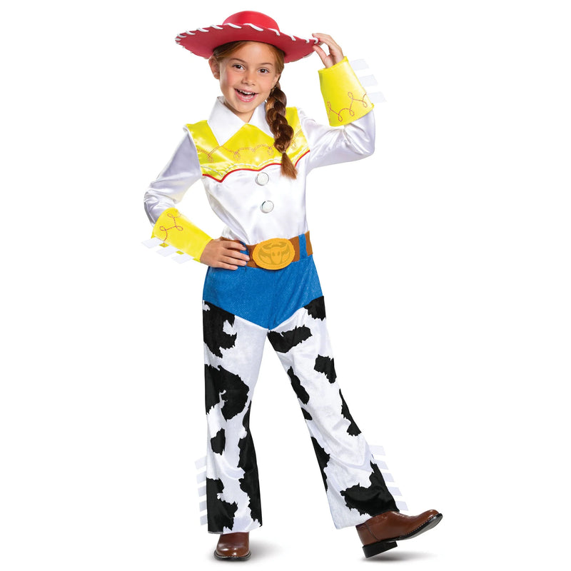 Disney Pixar Toy Story Jessie Deluxe Costume for Girls Cowgirl Fancy Dress Outfit, 7-8 Years