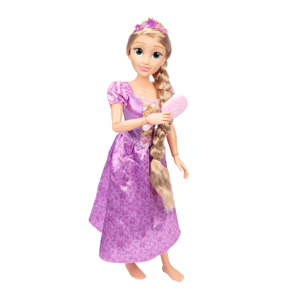 Disney Princess Rapunzel Playdate Doll 32 Inch - Tangled Doll with Hair Styling Accessories