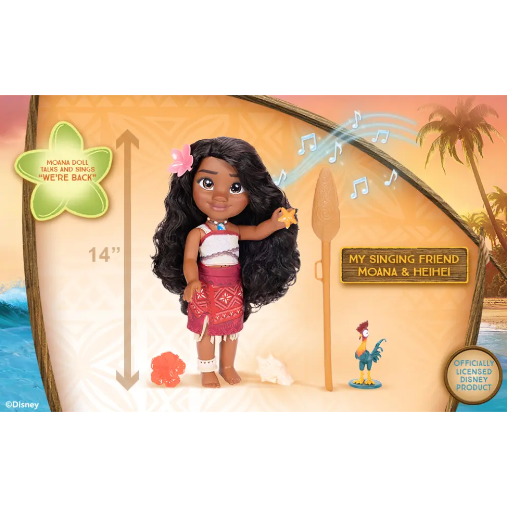 Moana2 My Singing Friend 14-Inches Dolls