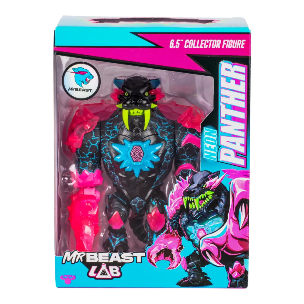 Mr Beast Lab Wave 2 Collector Figures Neon Panther