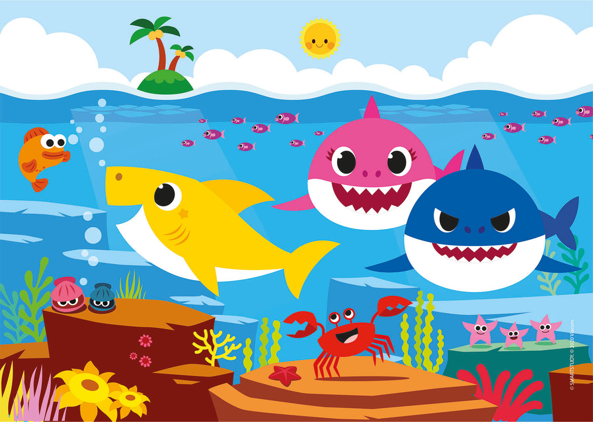 Clementoni Baby Shark 2x20 Piece Puzzle for Kids 27x19 cm
