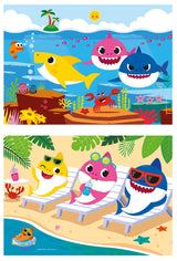 Clementoni Baby Shark 2x20 Piece Puzzle for Kids 27x19 cm