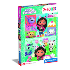 Clementoni Puzzle Gabbys Dollhouse 2X60PCS