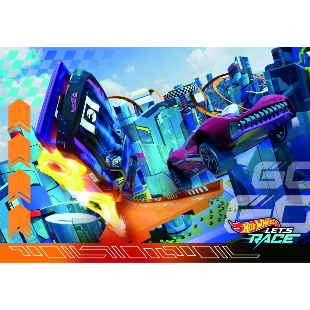 Clementoni Puzzle Hotwheels Racing 2X60pcs