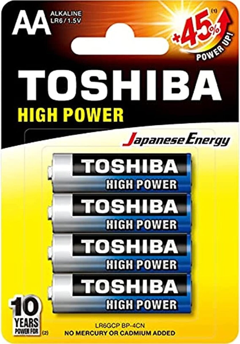 Toshiba Alkaline Battery AA 4-pack