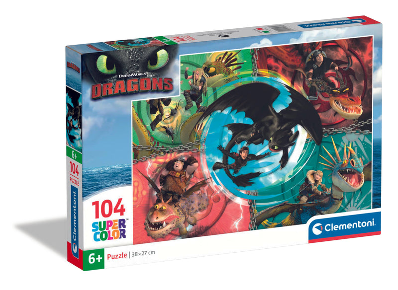Clementoni 104-pieces Puzzle Dragons Trainer
