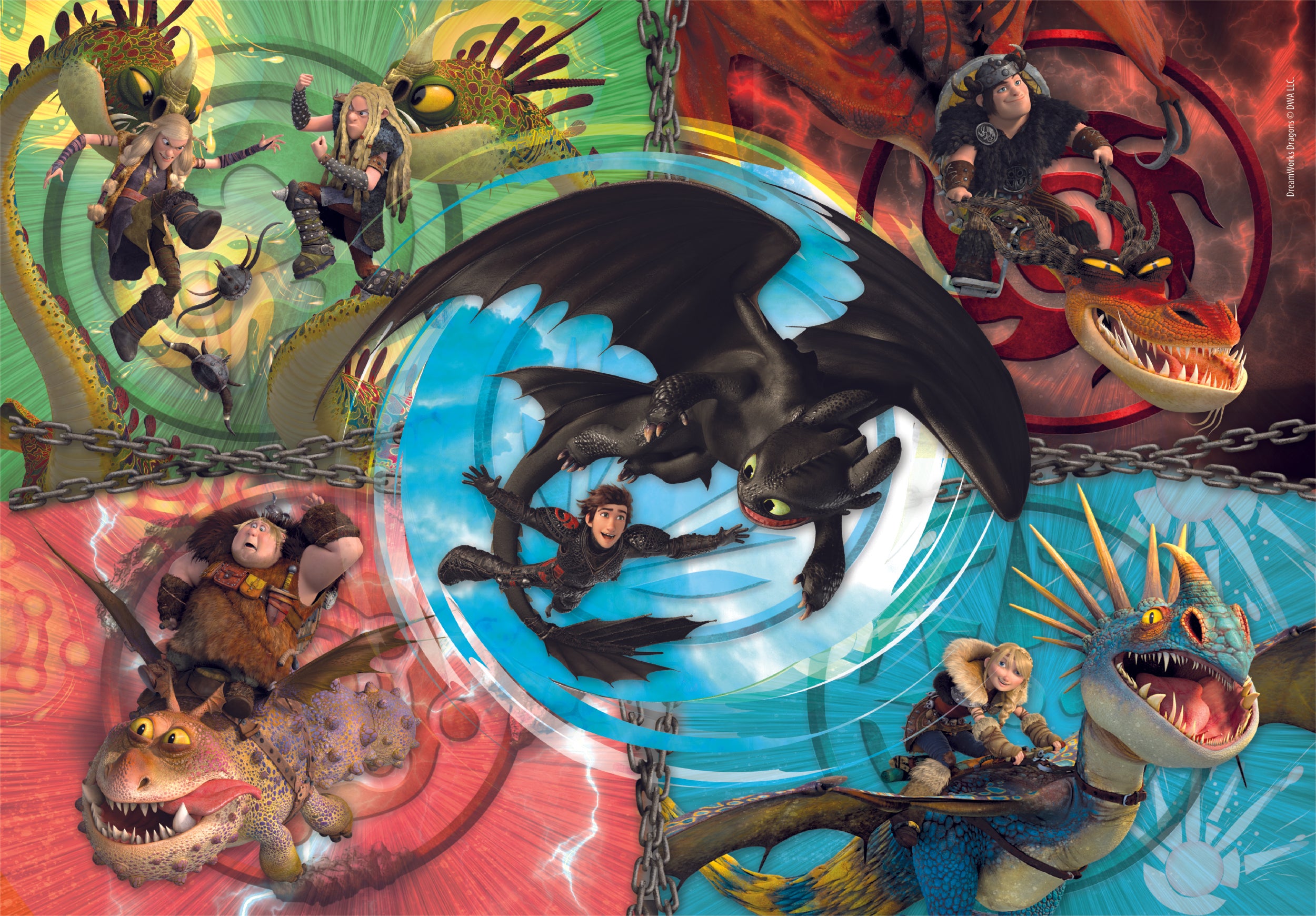 Clementoni  104Pcs Puzzle Dragons Trainer