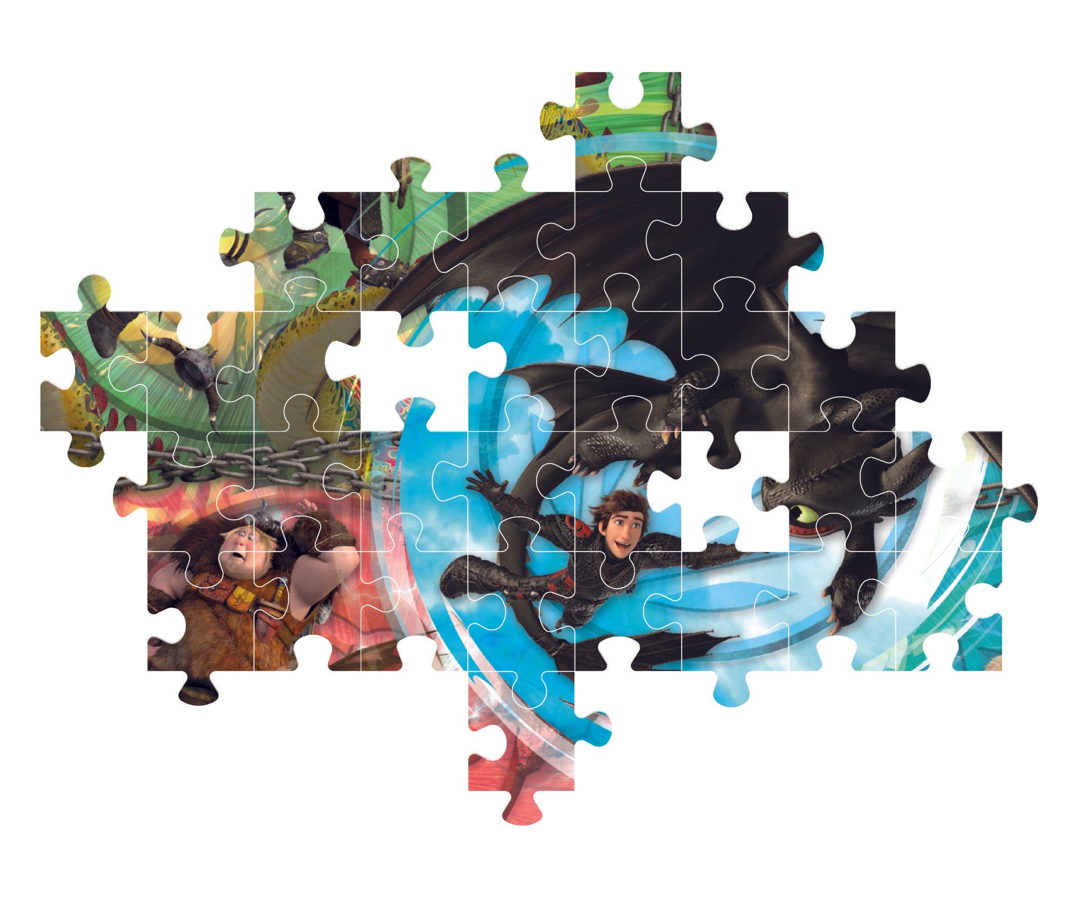 Clementoni  104Pcs Puzzle Dragons Trainer