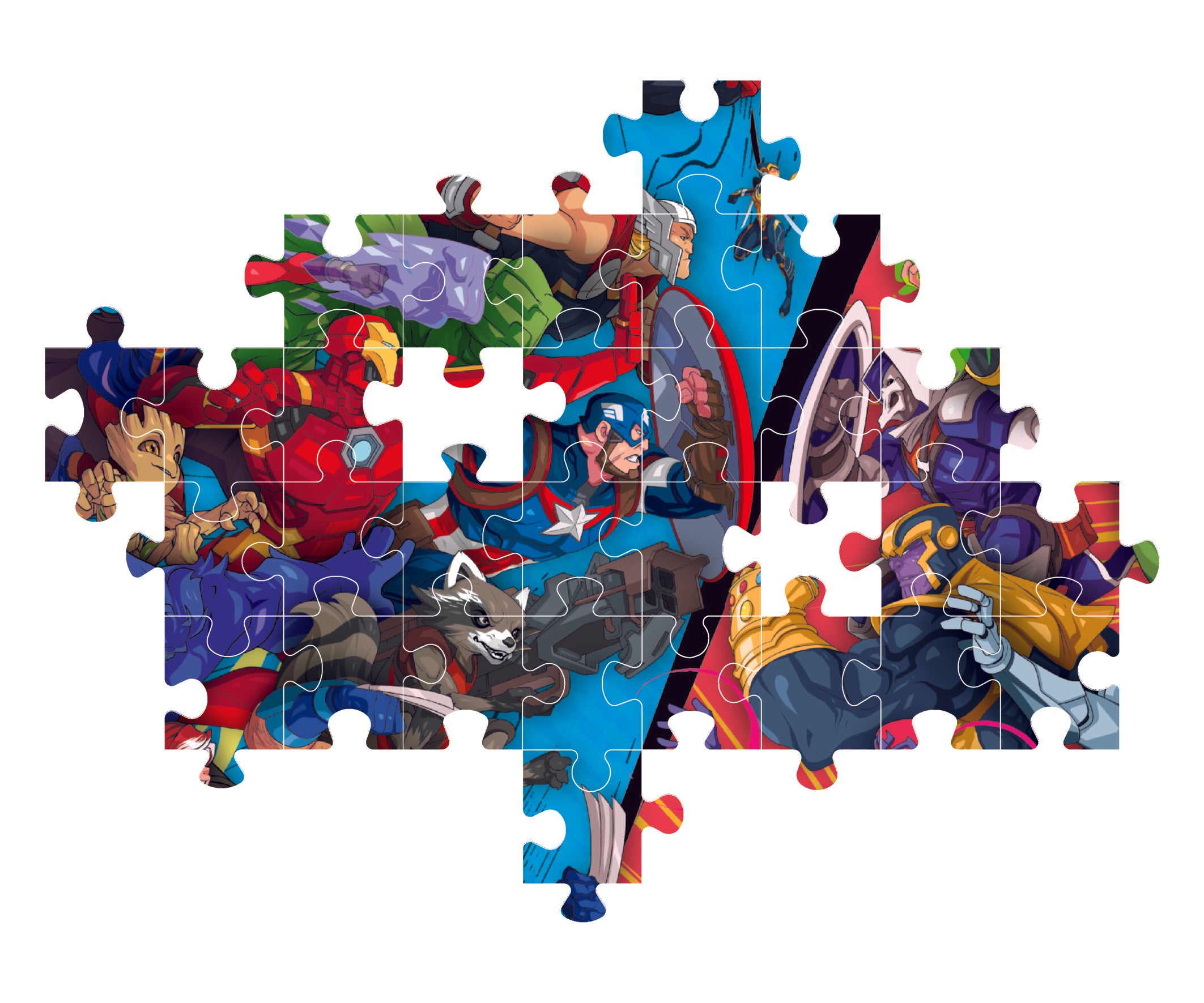 Clementoni  Puzzle Marvel Heroes Vs Villain