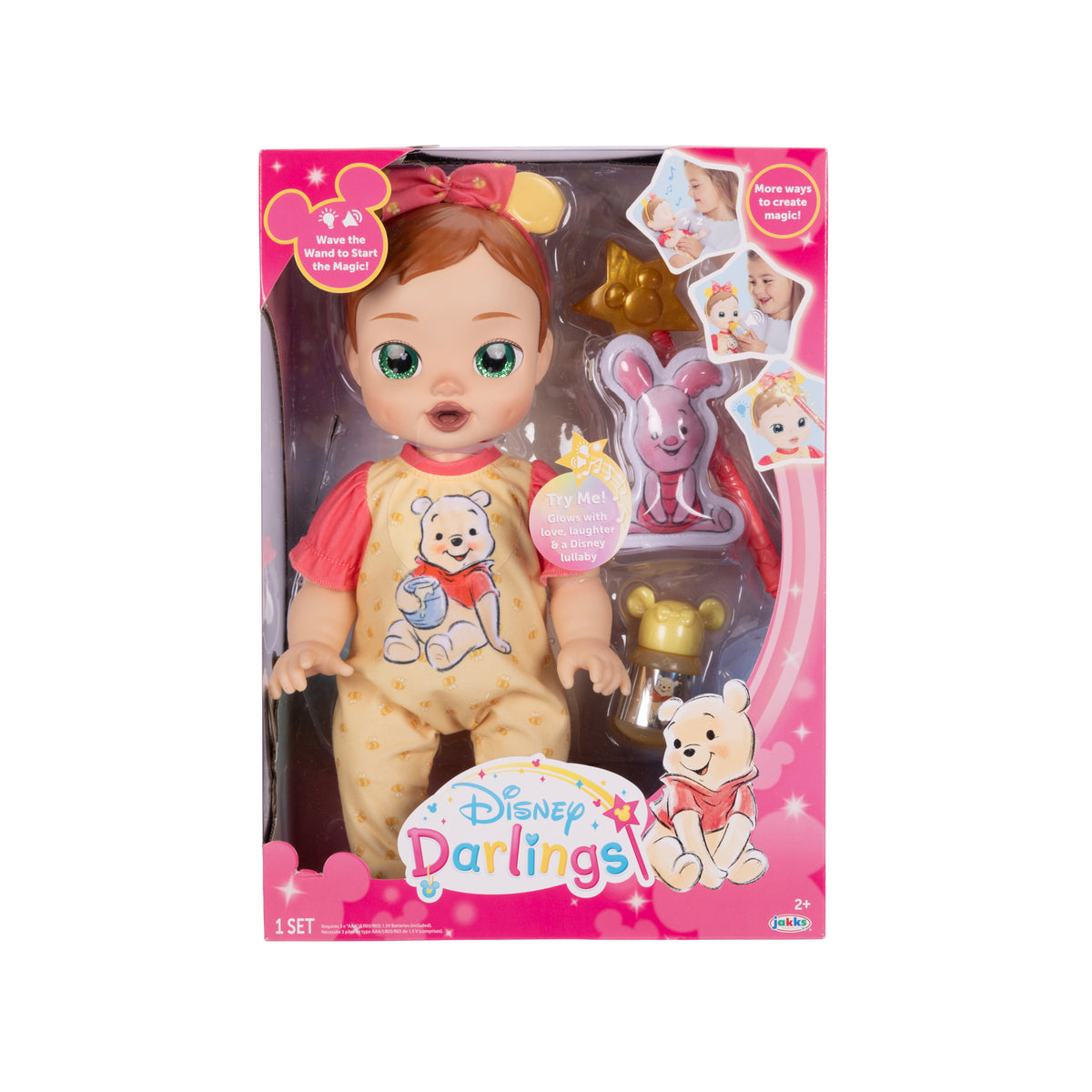 Disney Darlings Winnie the Pooh Deluxe Feature Interactive Baby Doll 13 Inch