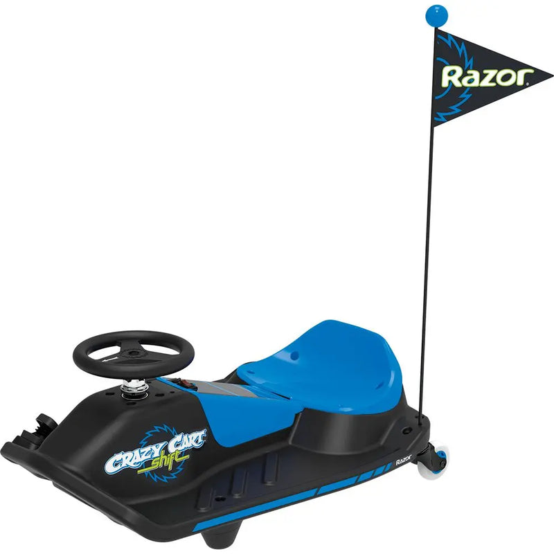 Razor Crazy Cart Shift 2.0 Blue Electric Drifting Go-Kart for Kids 6+
