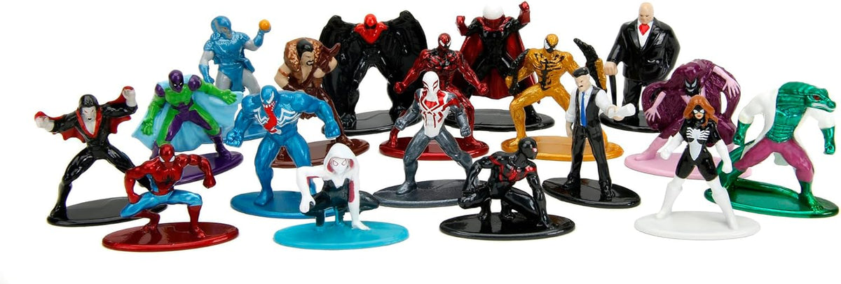 Marvel Spider-Man Nano Metalfigs Collection - Mini Action Figures Set