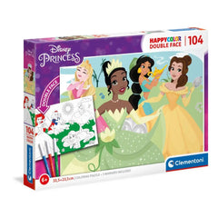 Clementoni Puzzle Double Face Princess 104Pcs