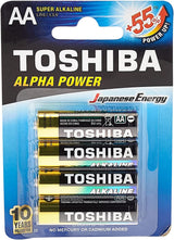 Toshiba Alpha Power Battery AA 4 Pack