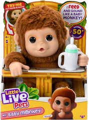 Littlelivepets Mb Monkey Plush Battery Operated