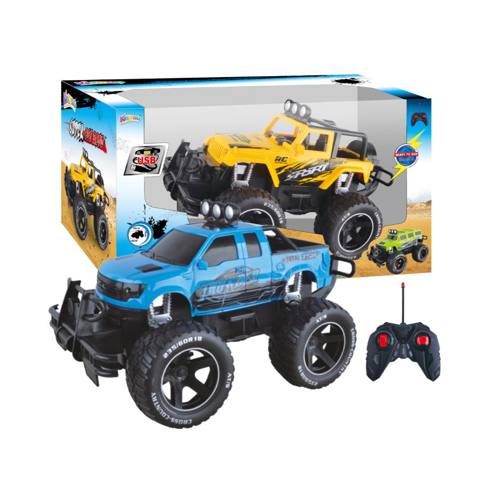 Kidzpro RC Super Off-Road Car with Lights 1:14 Scale - Remote Control Toy Car, Assorted Colours (1 Piece)