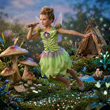Disney Fairies Tinker Bell Classic Costume for Girls Halloween Fairy Fancy Dress Outfit, 4–6 Years