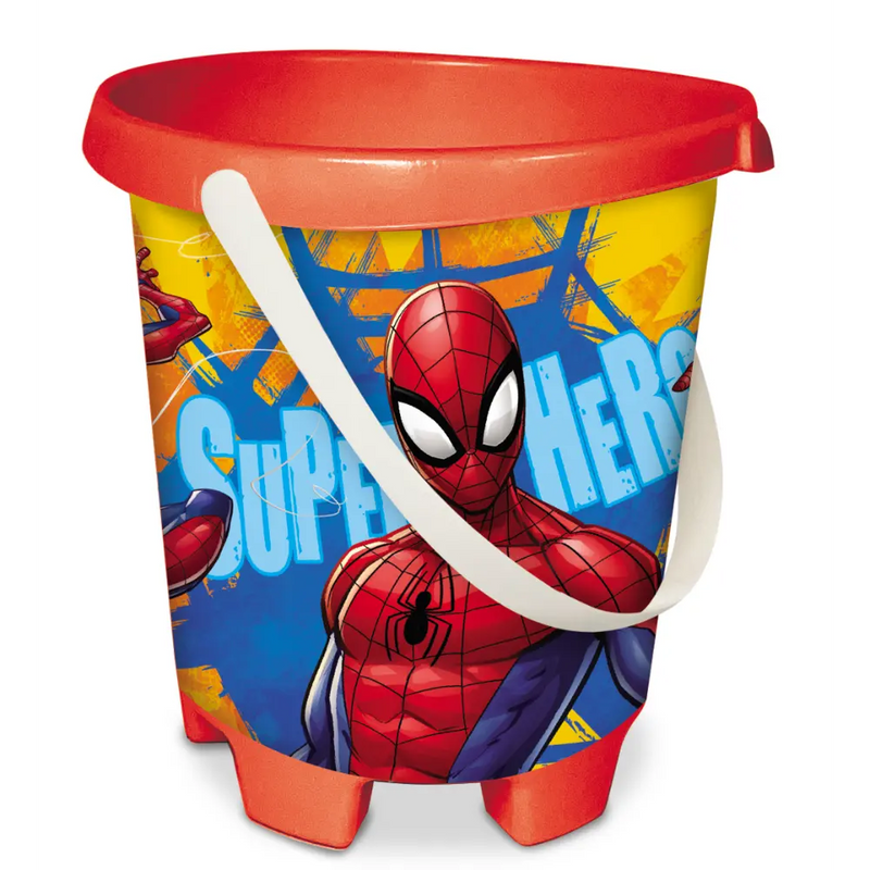 Mondo Spider-Man Kids Bucket 17 cm for Beach, Bath &amp; Water Play
