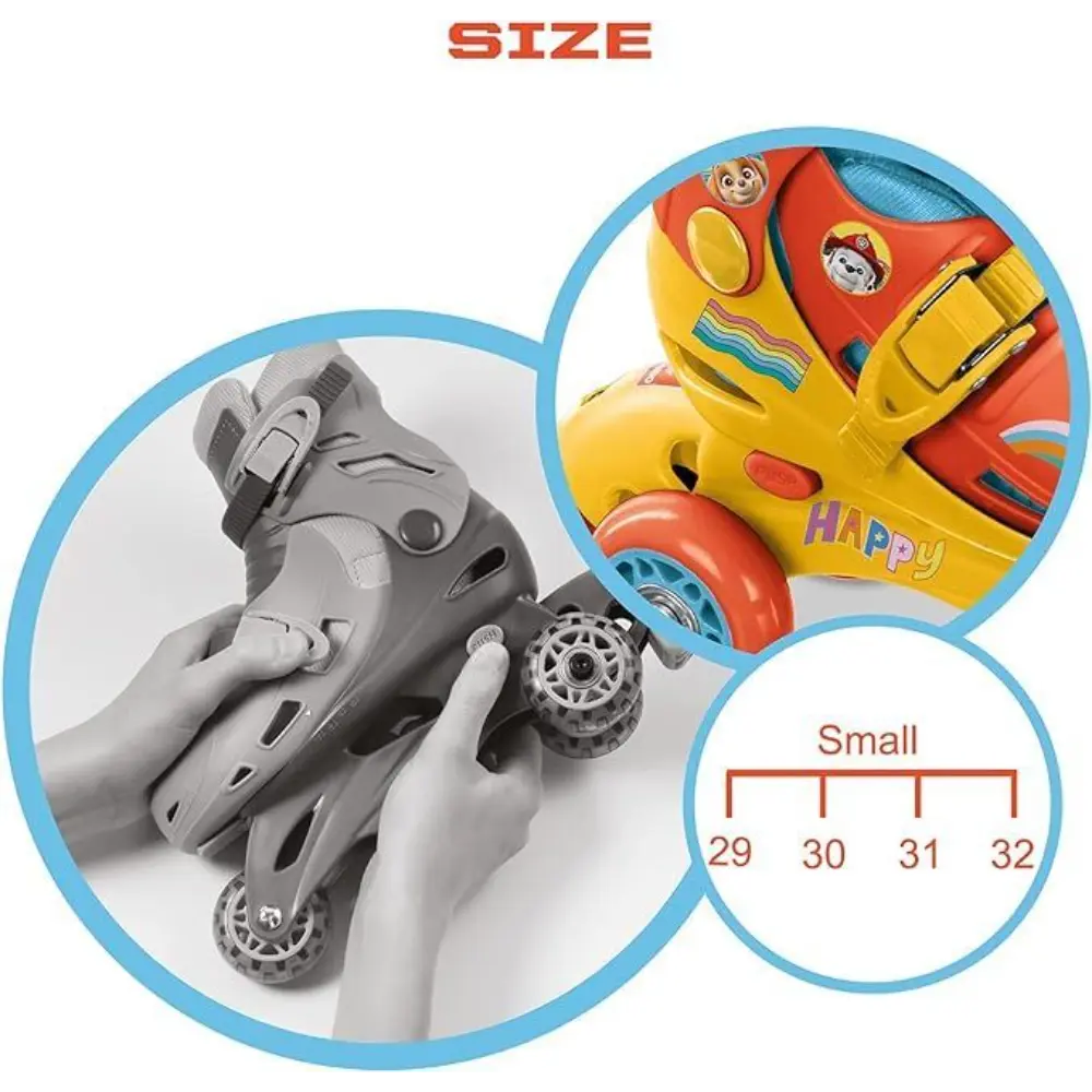 Mondo Roller Paw Patrol Tri Inline Skate Adjustable 29-32
