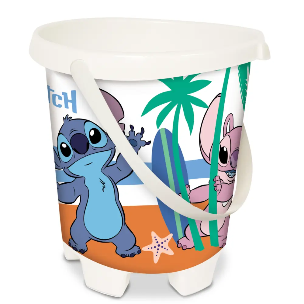 Mondo Stitch Kids Bucket 17 cm for Beach, Bath & Water Play