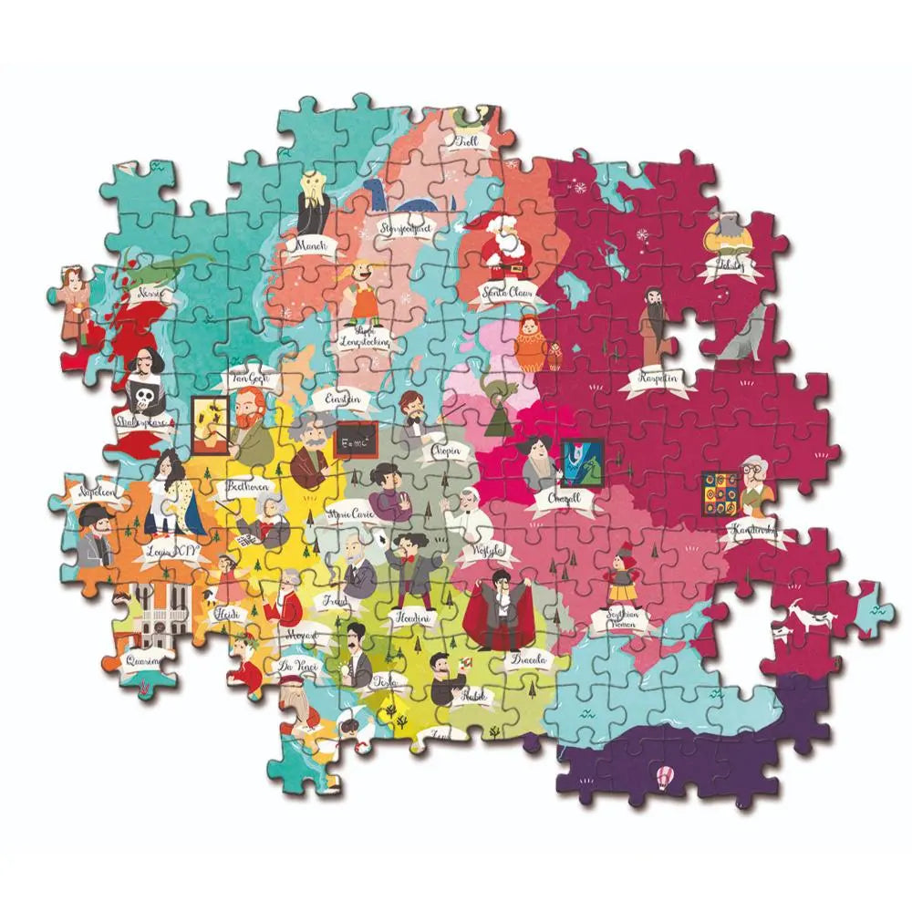 CLEMENTONI PUZZLE MAP GEO EURO MONUMENT